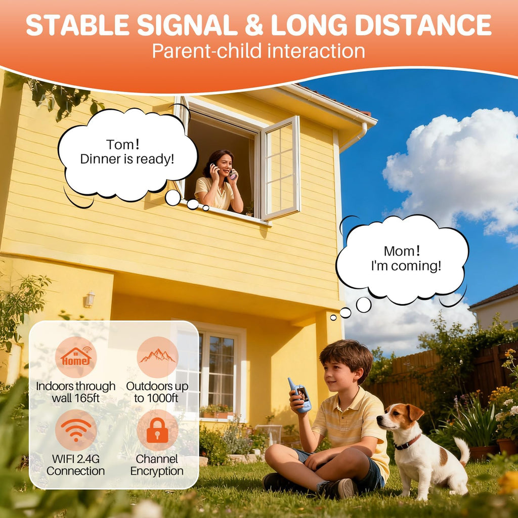 FUNYKICH Kids Video Walkie Talkies – 2 Pack with Unicorn Cases, Rechargeable, 350m Range, Voice Changer, for Ages 3-12