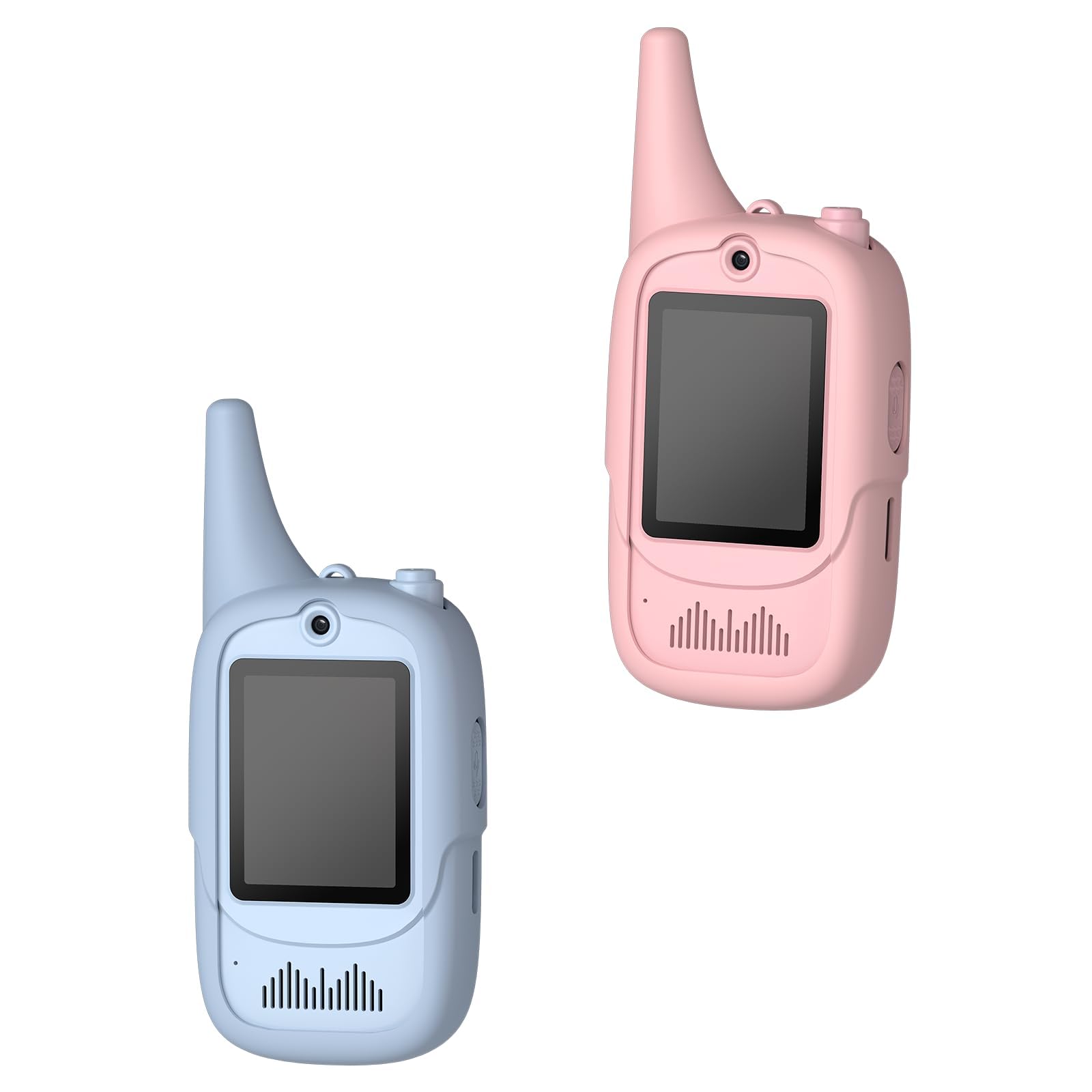 FUNYKICH Kids Video Walkie Talkies – 2 Pack with Unicorn Cases, Rechargeable, 350m Range, Voice Changer, for Ages 3-12