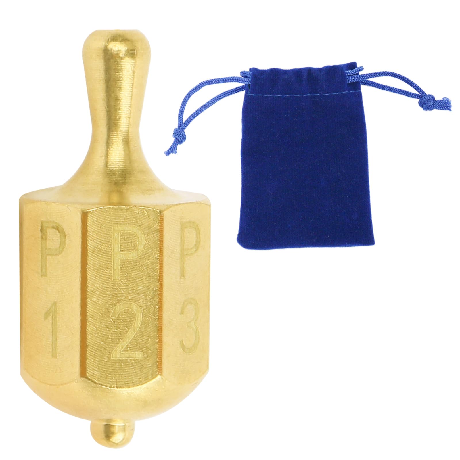 Fuoequl Solid Brass Put and Take Ante-Up Spinning Top Dice Game for Family Fun