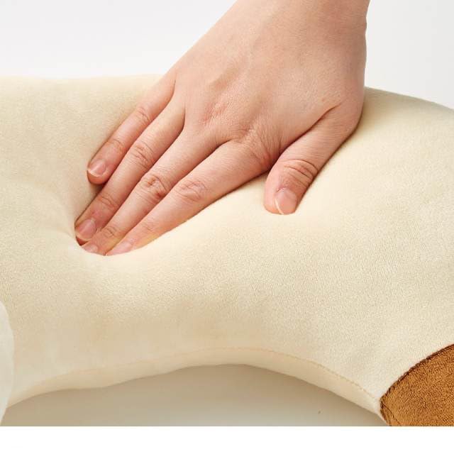 Furvana U-Shaped Cat Plush Pillow - 20" Ultrasoft Stuffed Animal Neck Pillow for Travel, Office, or Bed
