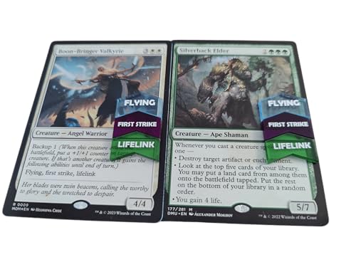 Futhark 72-Piece MTG Keyword Counter Set – Color-Coded Acrylic Tokens with Organizer Case, All 12 Key Abilities