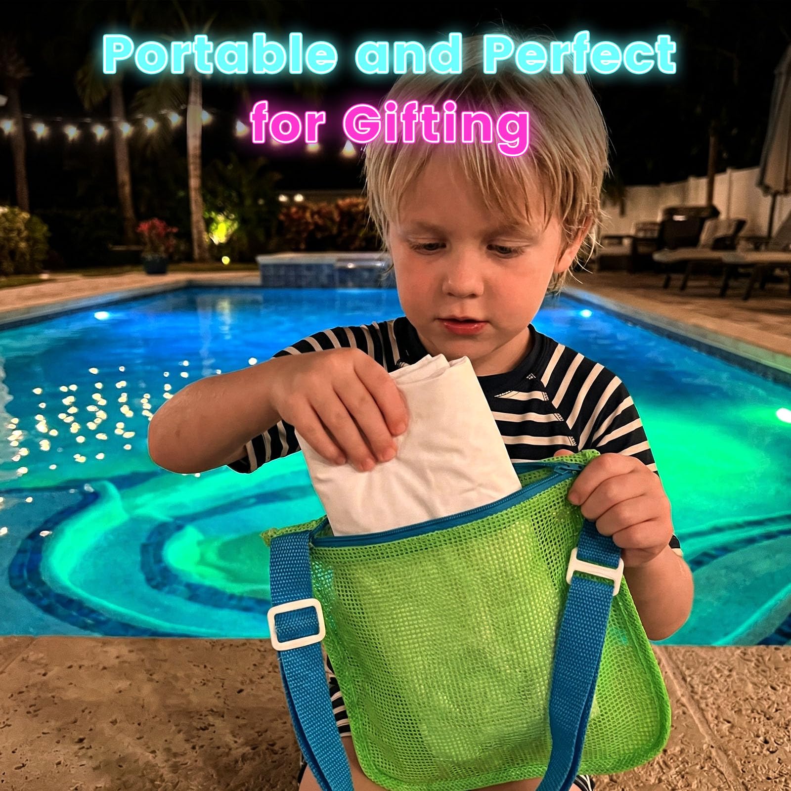 FUTUREPLUSX 2-Pack Light Up Beach Balls - 16 Inch LED Pool Balls with Remote Control, 16 Colors, 4 Modes, Waterproof, for Adults