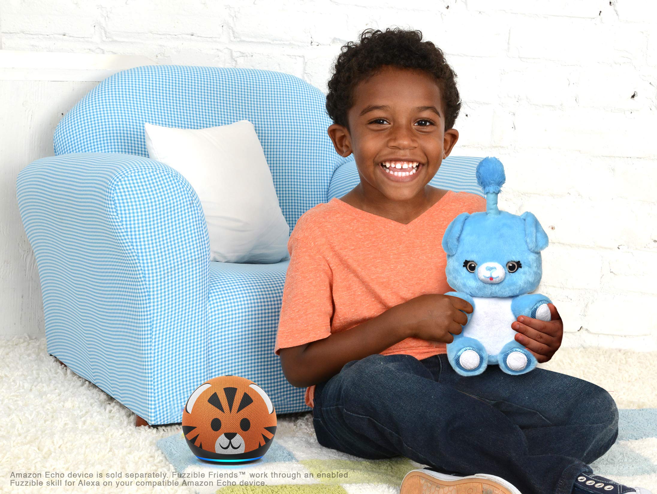 Fuzzible Friends Cuddles The Puppy Plush Light Up Toy – Interactive Toy with Alexa Translation
