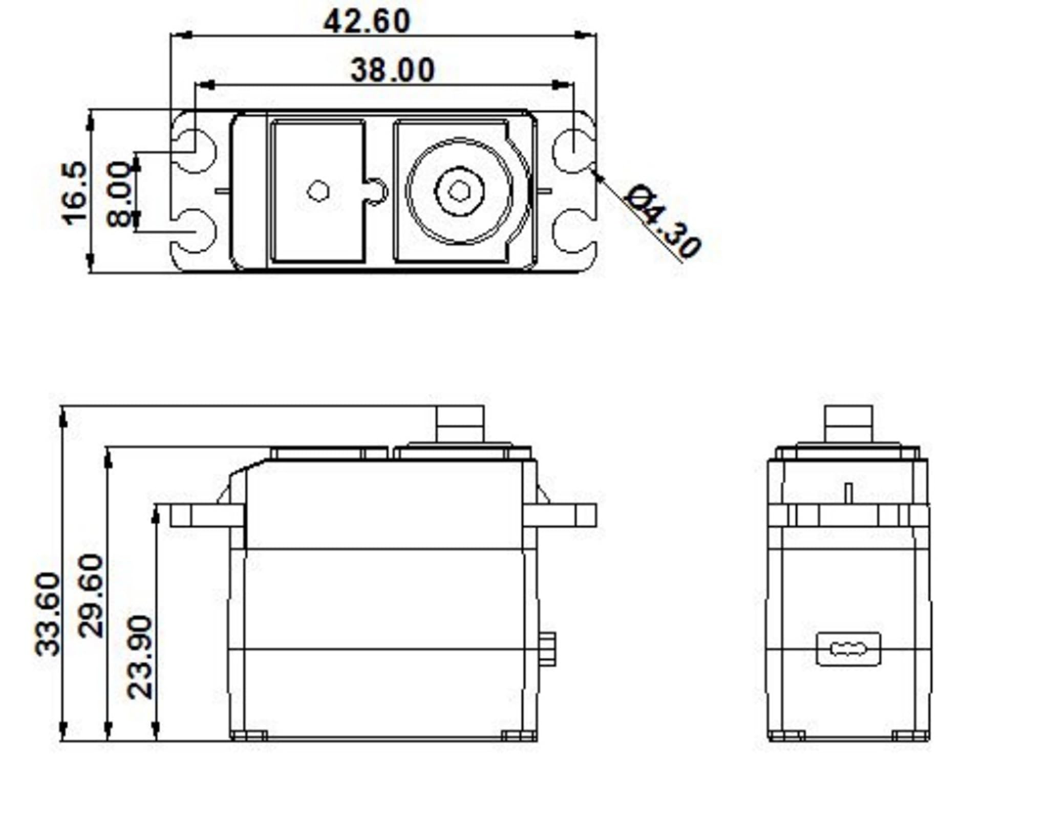 fyfracing Upgrade Metal Servo for Hyper Go 1/14 H14bm and Compatible RC Cars, Digital Metal Servo Spare Parts