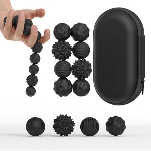 FZChenrry Magnetic Fidget Ball Set – Silicone Sensory Stress Relief Toys for Adults and Teens with ADHD, Autism, or Anxiety (2-Pack with Storage Box)