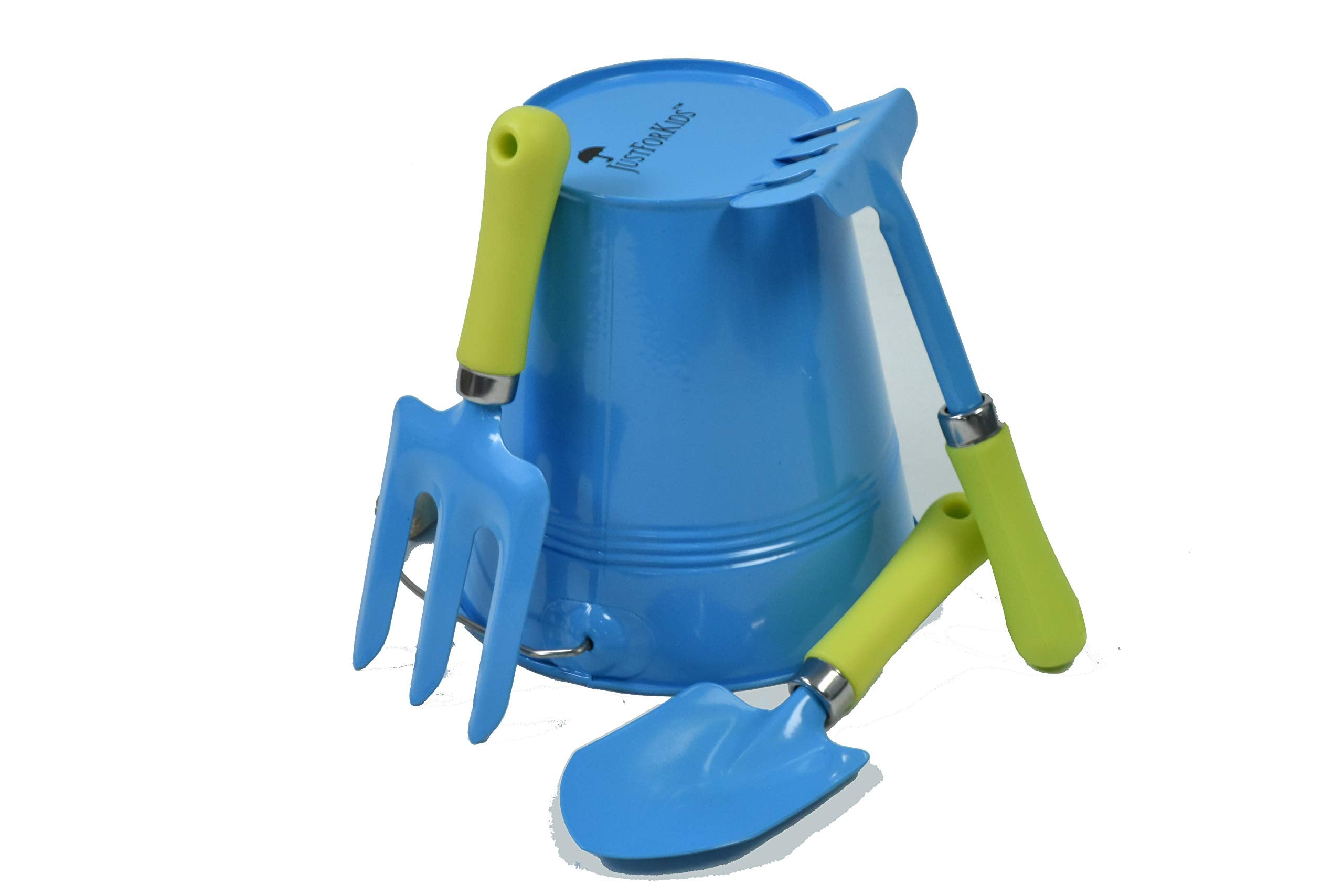 G & F Products JustForKids Blue Water Pail and Garden Tools Set for Kids