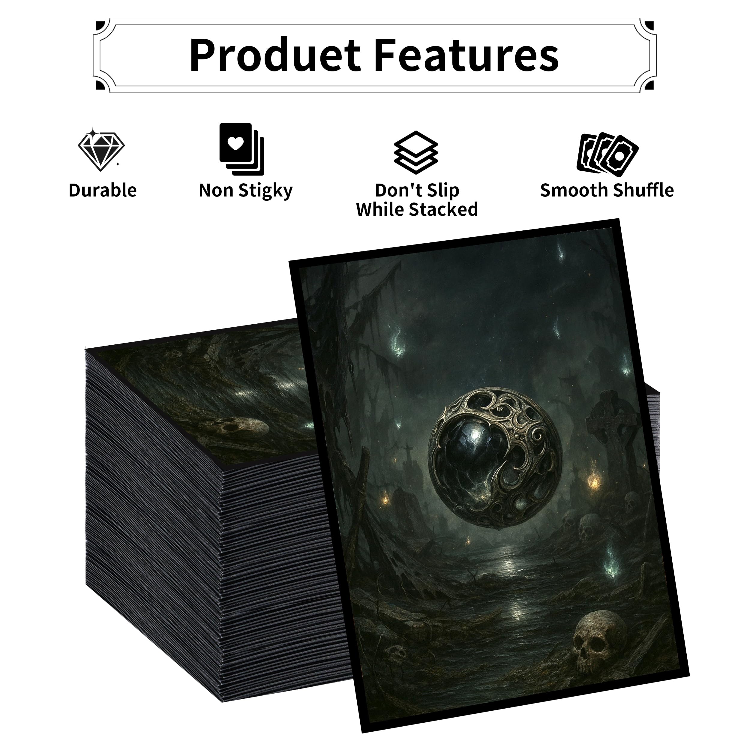 g00d4u Element Series Void's Gaze MTG Card Sleeves – 100 Standard Size Matte Art Sleeves with Ultra Clear Front