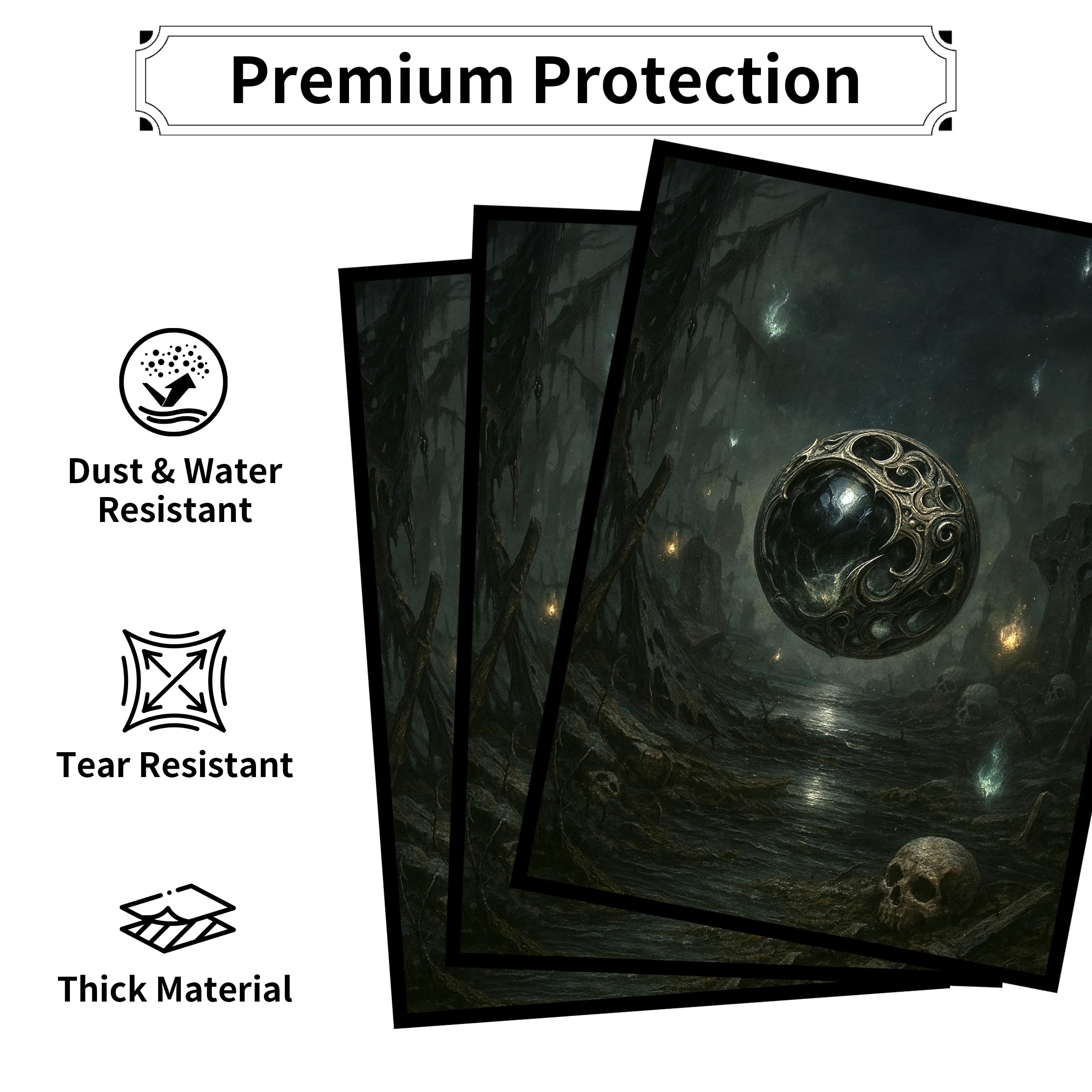 g00d4u Element Series Void's Gaze MTG Card Sleeves – 100 Standard Size Matte Art Sleeves with Ultra Clear Front