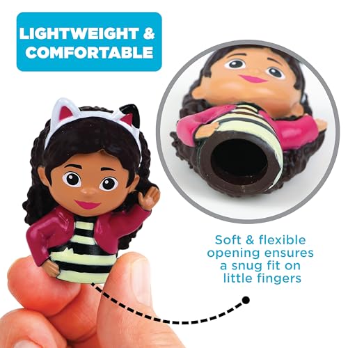 Gabby's Dollhouse Bath Finger Puppets – 10 Waterproof PVC Puppets for Bath, Pool, Story Time & Party Favors