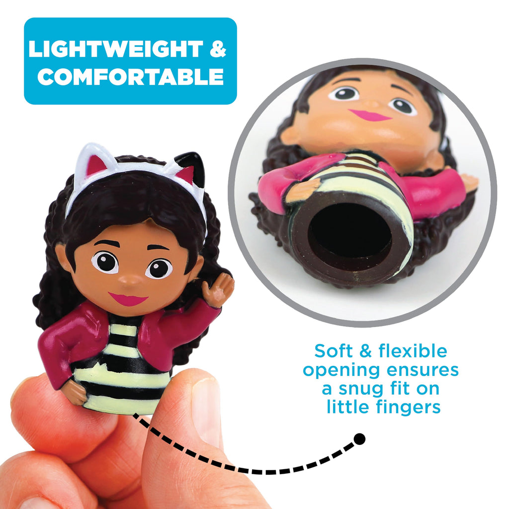 Gabby's Dollhouse Bath Finger Puppets – 10 Waterproof PVC Puppets for Bath, Pool, Story Time & Party Favors