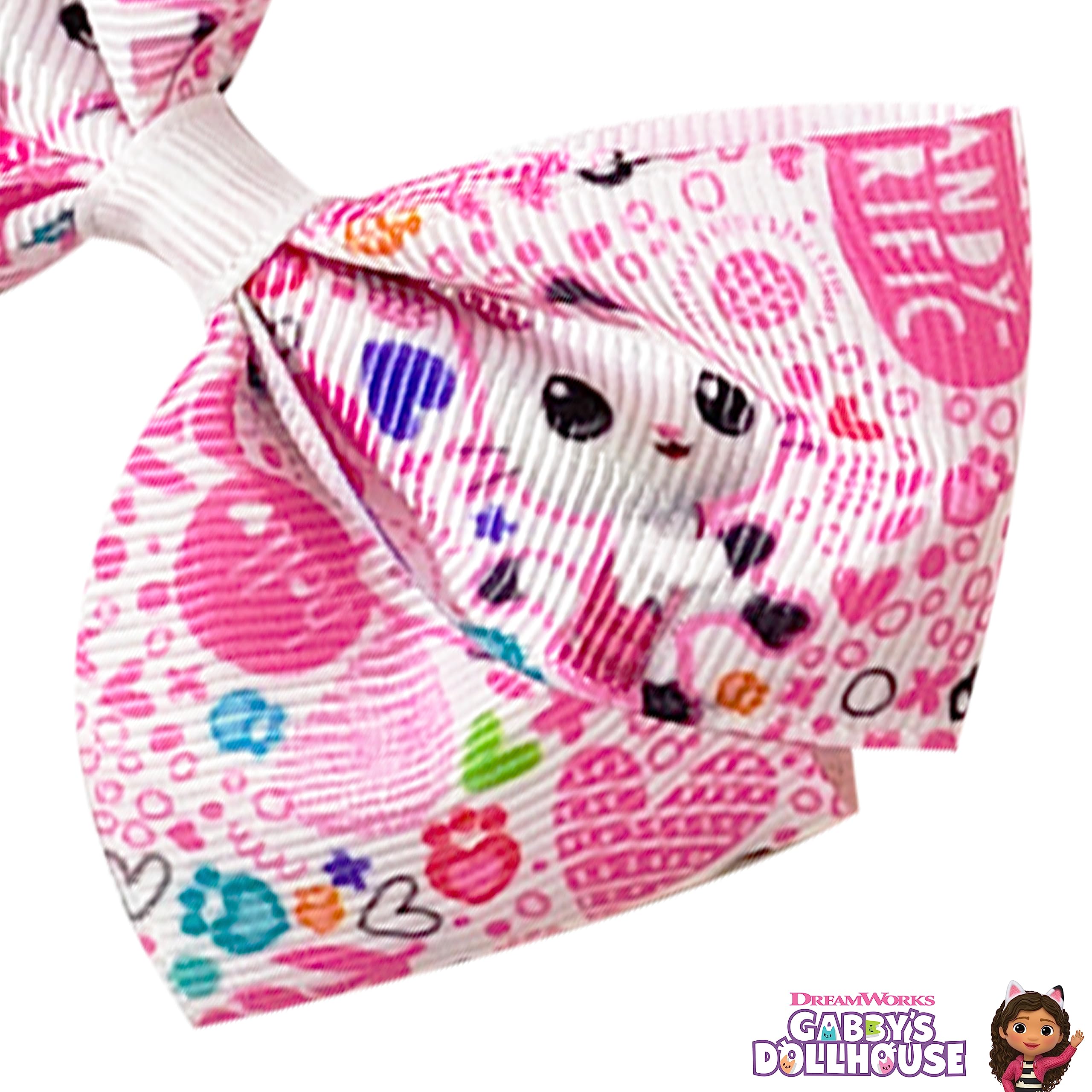 Gabby's Dollhouse Hair Bows Set - 7 Pack 4 Inch Alligator Clips for Girls Ages 3+