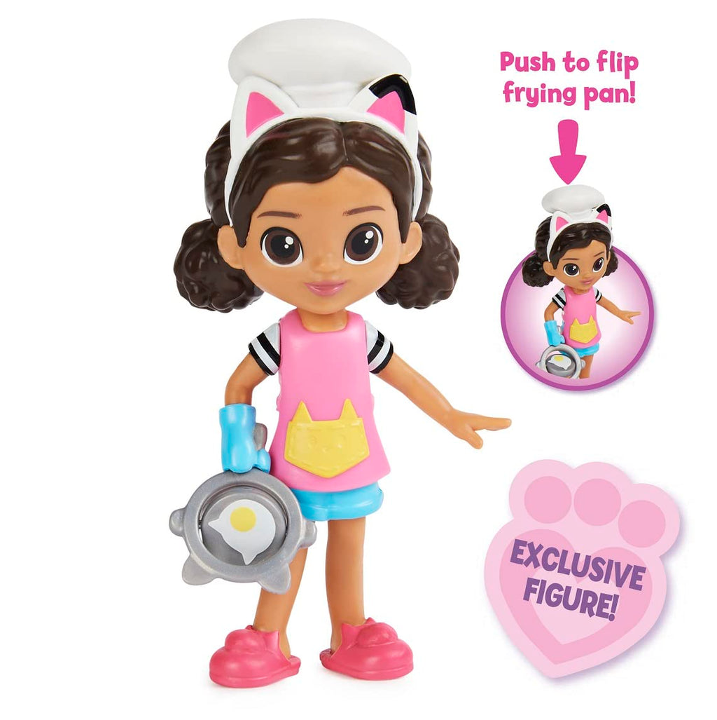 Gabby's Dollhouse Lunch and Munch Kitchen Set - Pretend Play Cooking Set with Action Figure and Surprise Accessory