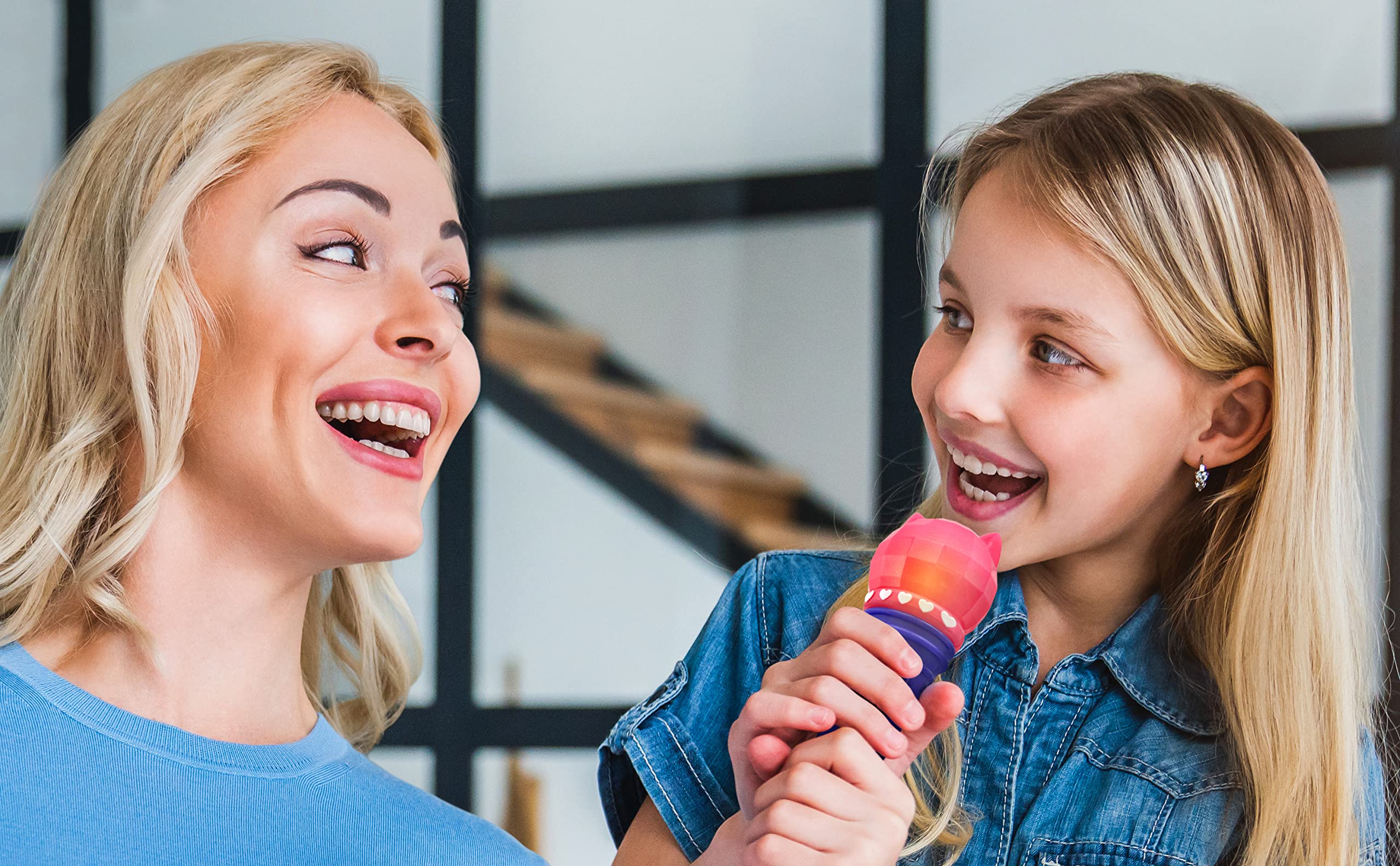 Gabby's Dollhouse Toy Microphone with Built-in Music and Lights - eKids