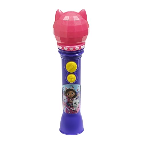 Gabby's Dollhouse Toy Microphone with Built-in Music and Lights - eKids