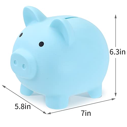 GADIEDIE Extra Large Unbreakable Plastic Piggy Bank – Coin Bank for Kids, Large Capacity with Bottom Screw Plug, Ideal Birthday or Baby Shower Gift