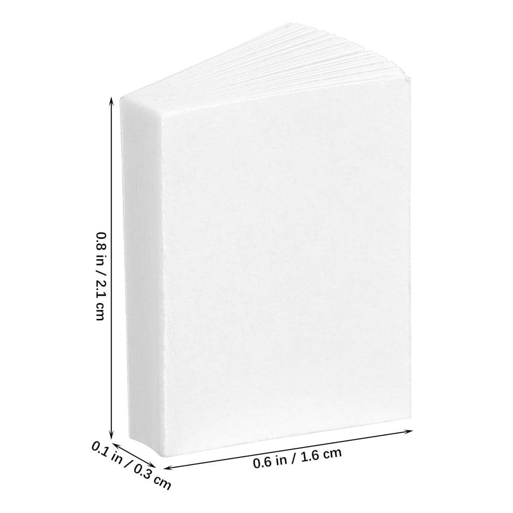 Gadpiparty 50 Mini Dollhouse Books 1:12 Scale - Blank Pages for Crafts & Decoration