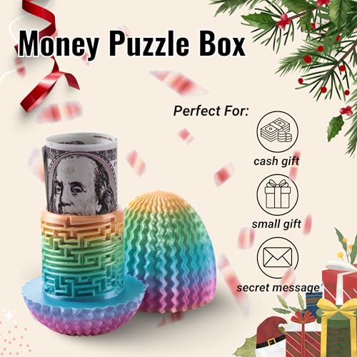 Galapopo Maze Egg Money Puzzle Gift Box: 4 Unique Internal Designs, Secret Cash Holder, Brain Teaser Toy