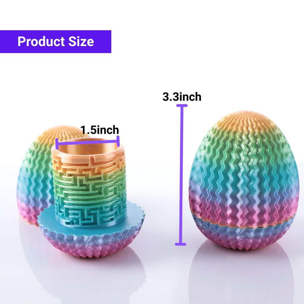 Galapopo Maze Egg Money Puzzle Gift Box: 4 Unique Internal Designs, Secret Cash Holder, Brain Teaser Toy