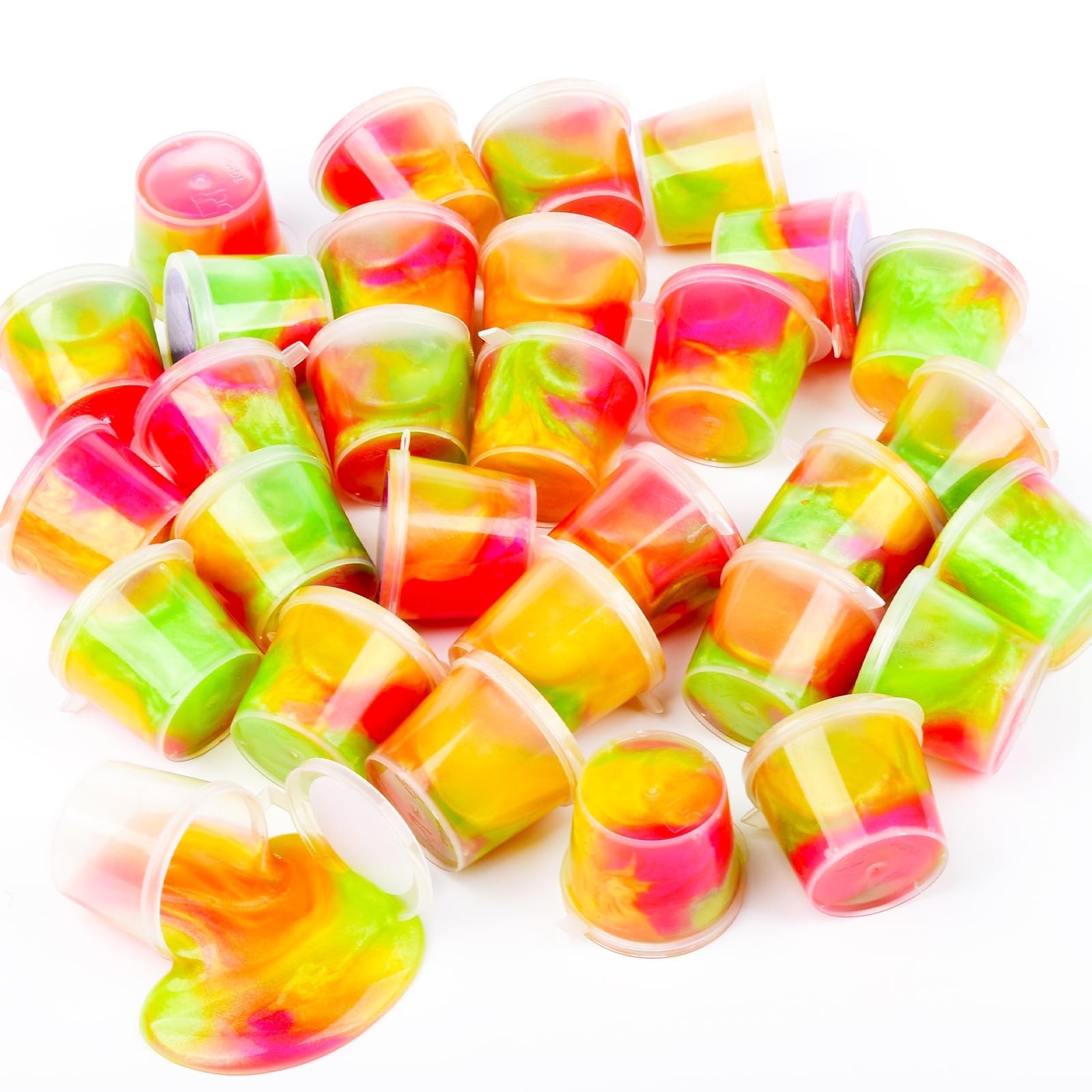 Galaxy Slime 30-Pack: Non-Sticky Stretchy Putty Party Favors for Kids, Stress Relief & Sensory Play