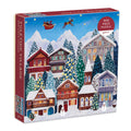 Galison Yuletide Village 500-Piece Jigsaw Puzzle – Festive Winter Scene, 20 x 20 Inches