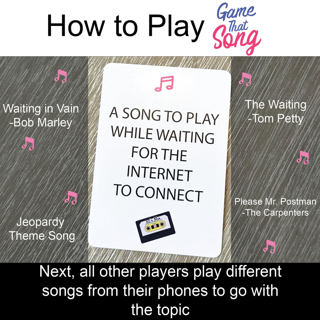 Game That Song 80's Expansion: 50 New Music Card Prompts for Nostalgic Game Nights