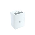 Gamegenic Deck Holder 80+ White – 80 Double-Sleeved Card Deck Box with Cobra Neck Flap