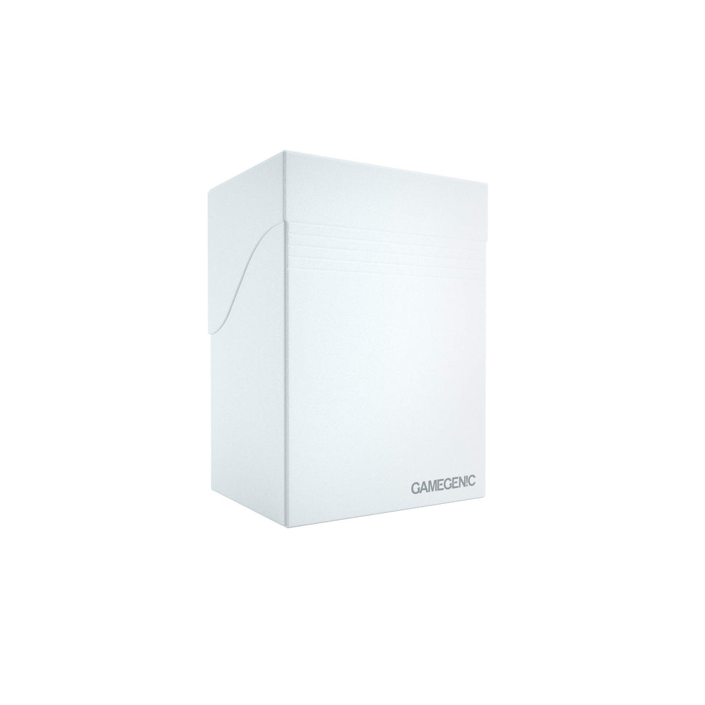 Gamegenic Deck Holder 80+ White – 80 Double-Sleeved Card Deck Box with Cobra Neck Flap