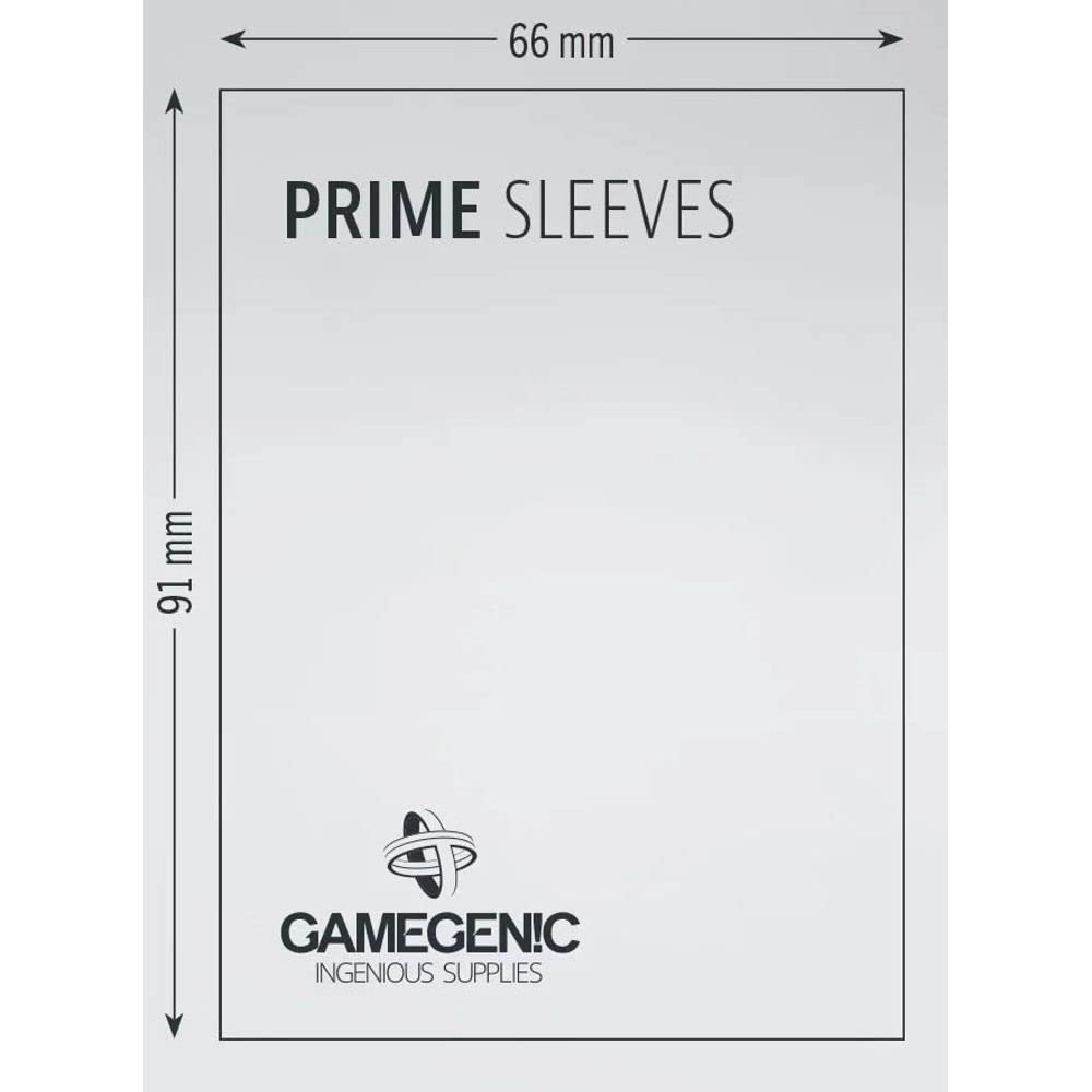 Gamegenic Prime Sleeves (Black) - 100 Pack - Matte Plastic Card Protectors