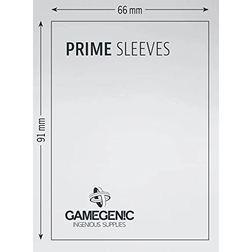 Gamegenic Prime Sleeves: Green (100 Pack) - Matte Trading Card Protectors