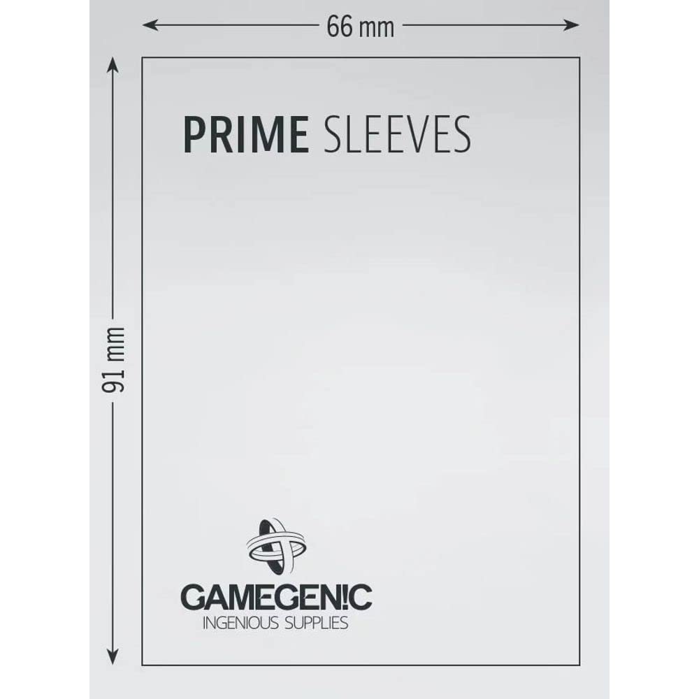 Gamegenic Prime Sleeves Lime: 100 Pack Card Sleeves for Double-Sleeving