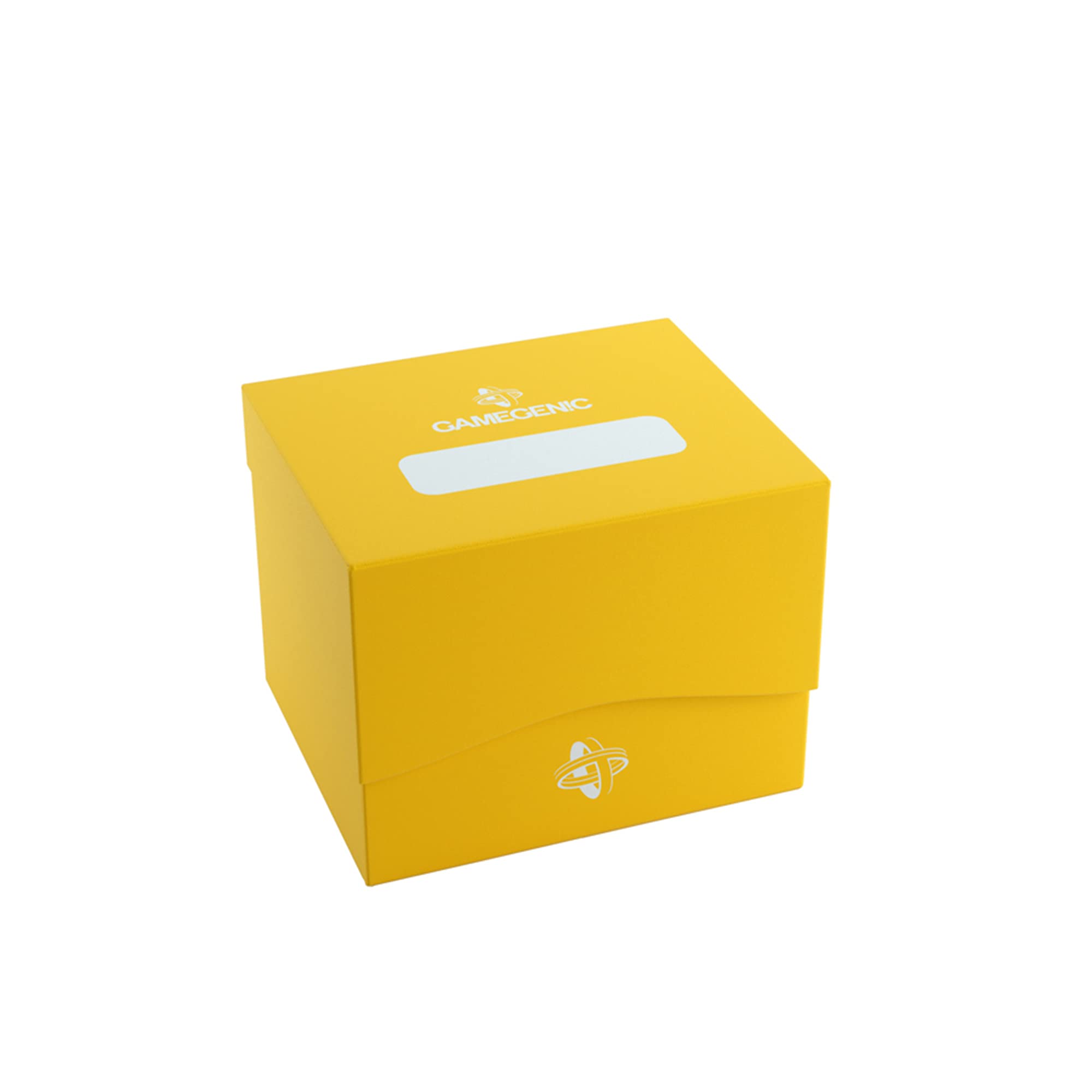 Gamegenic Side Holder 100+ XL Yellow Deck Box – Double-Sleeve Storage with Cobra Neck Closure