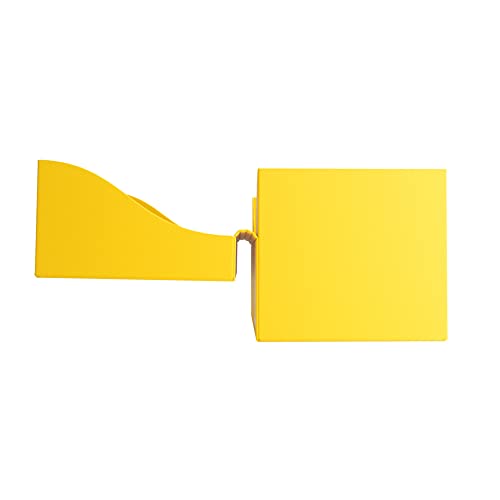 Gamegenic Side Holder 100+ XL Yellow Deck Box – Double-Sleeve Storage with Cobra Neck Closure