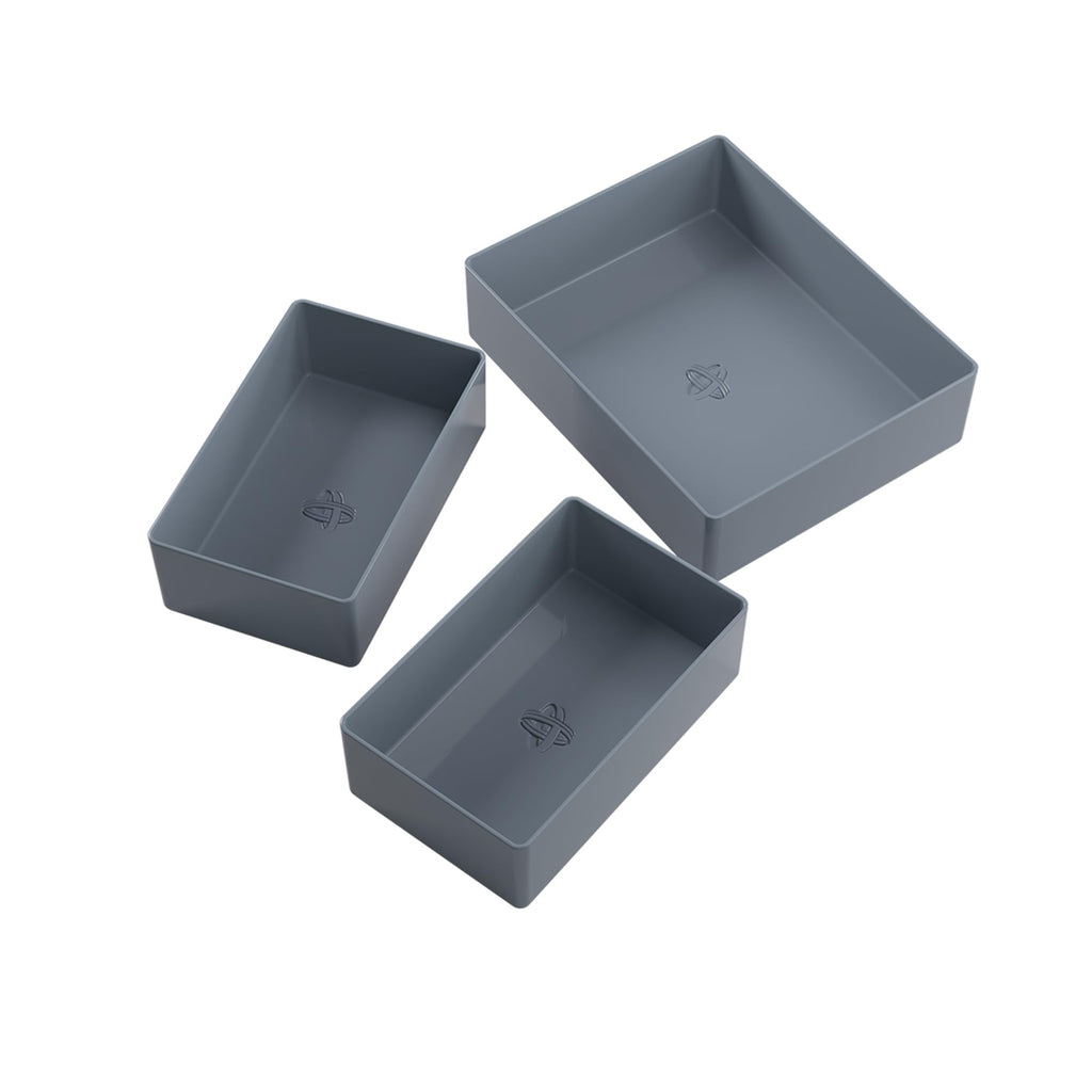 Gamegenic Token Silo Card Add-On (3-Piece) - Black Modular Storage Trays for Cards, Tokens, Dice
