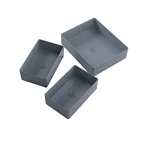 Gamegenic Token Silo Card Add-On (3-Piece) - Black Modular Storage Trays for Cards, Tokens, Dice