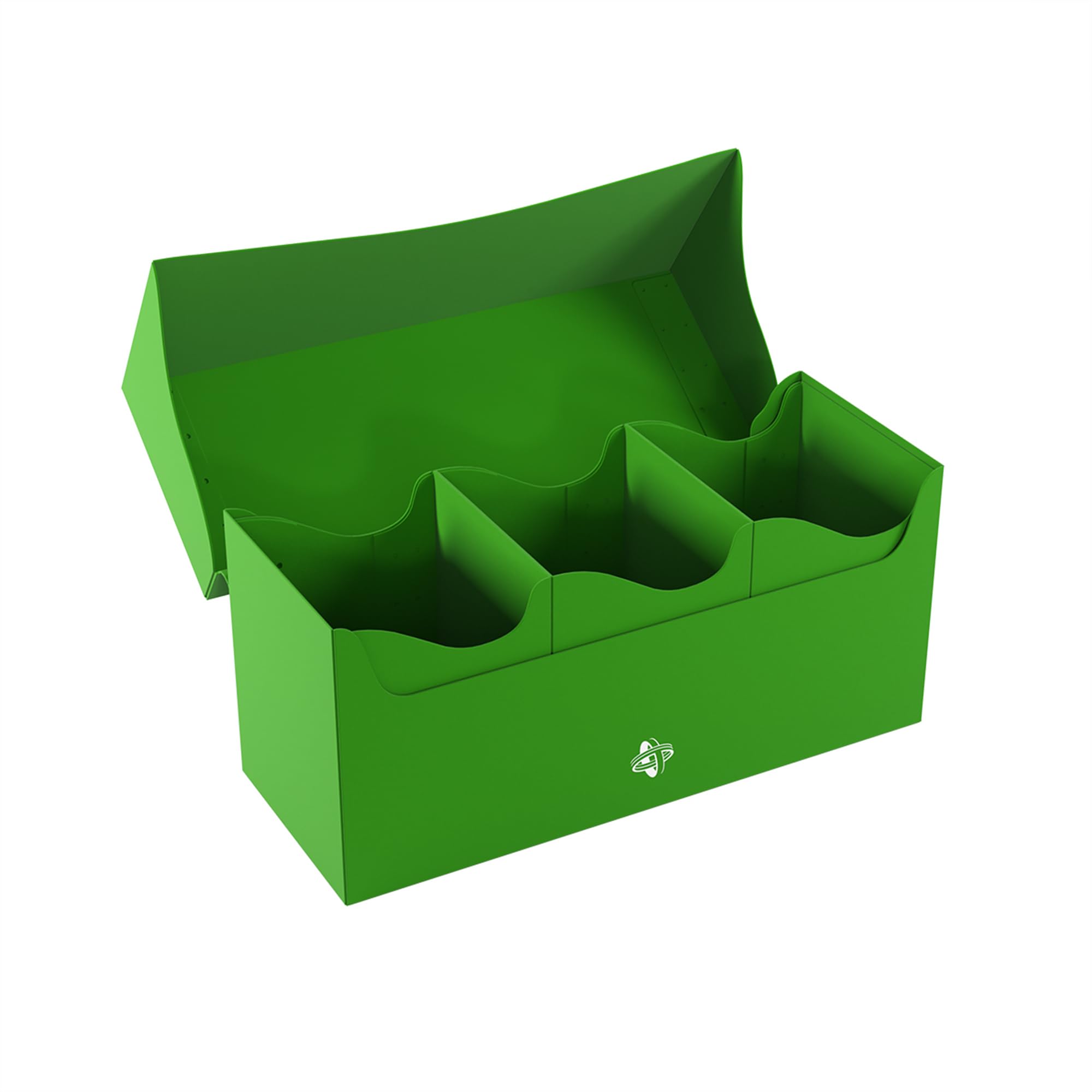 Gamegenic Triple Deck Holder 300+ XL - Green: Holds 3 Decks or 300 Double-Sleeved Cards with Removable Holders