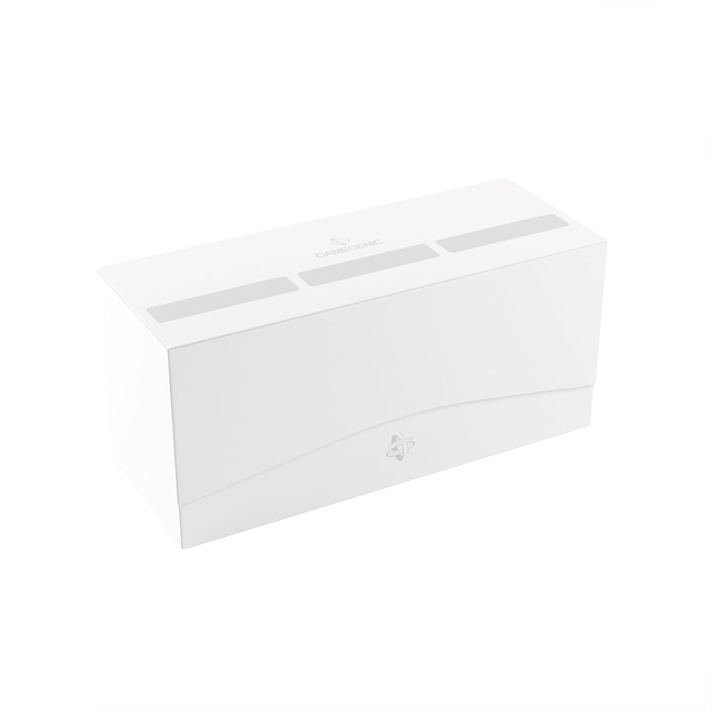 Gamegenic Triple Deck Holder 300+ XL White - 3 Removable Holders, 300 Double-Sleeved Cards