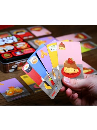 Gamewright Sushi Go! – Fast-Paced Pick-and-Pass Sushi Card Game for 2-5 Players, Ages 8+