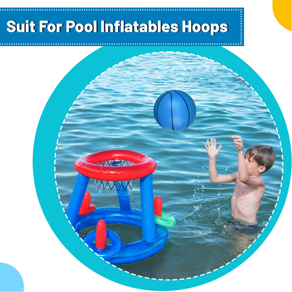 Gamtec 3-Pack Mini Basketballs for Toddlers & Kids – 5-Inch PVC Balls with Air Pump for Indoor, Outdoor & Pool Play