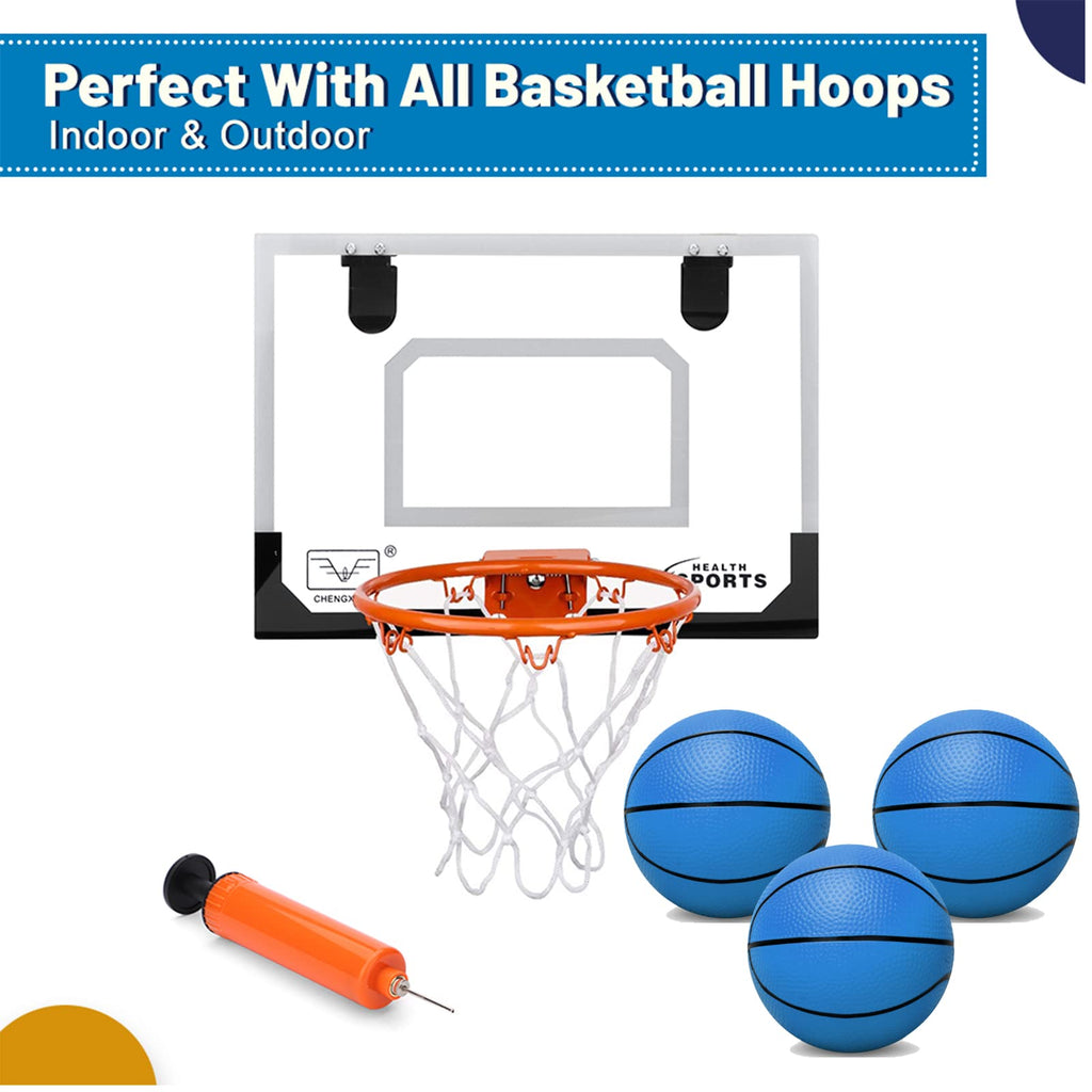 Gamtec 3-Pack Mini Basketballs for Toddlers & Kids – 5-Inch PVC Balls with Air Pump for Indoor, Outdoor & Pool Play