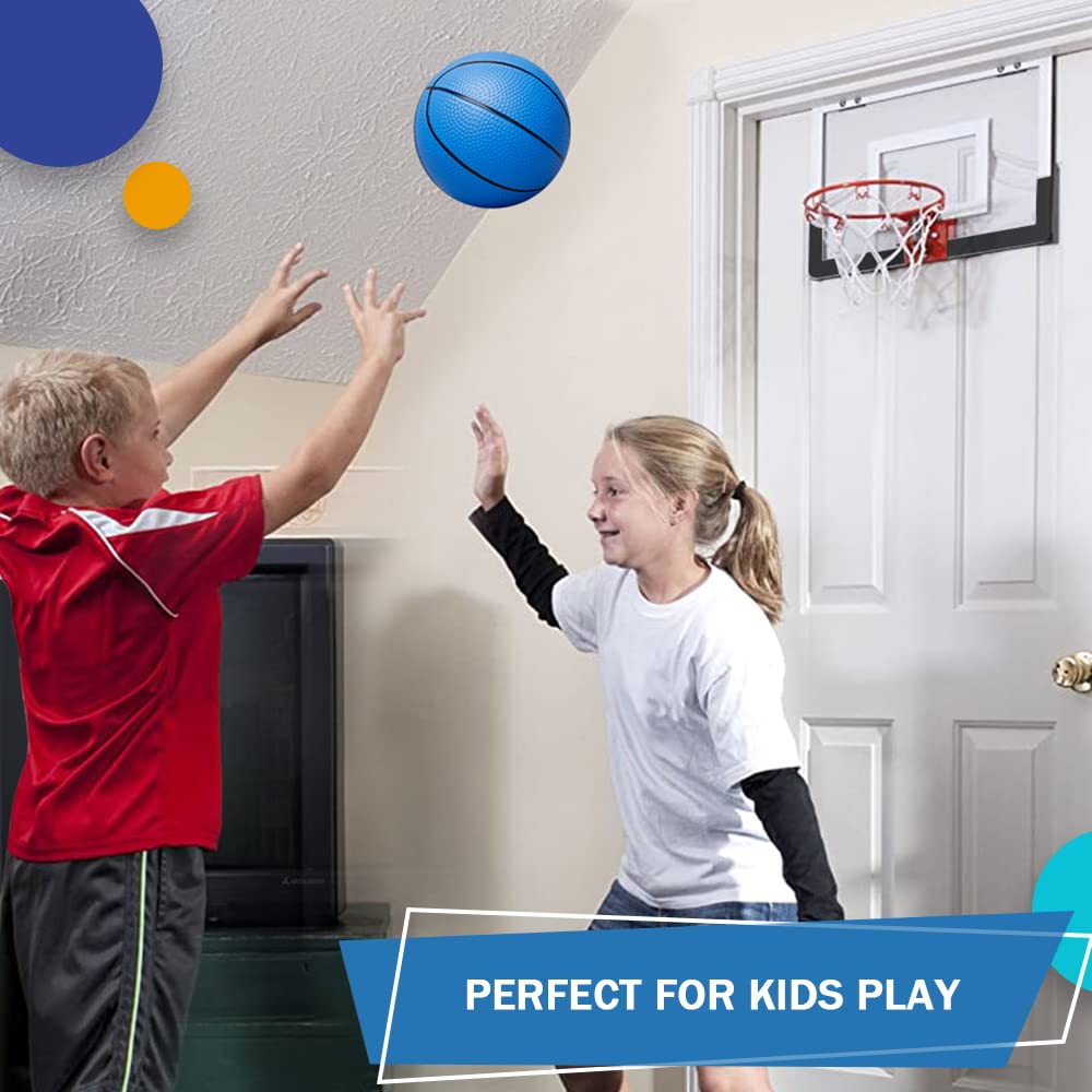 Gamtec 3-Pack Mini Basketballs for Toddlers & Kids – 5-Inch PVC Balls with Air Pump for Indoor, Outdoor & Pool Play