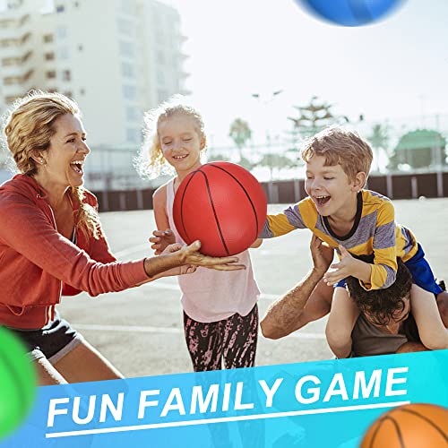 Gamtec 5-Inch Mini Toy Basketballs (3-Pack) – Soft Rubber Balls for Indoor Hoops, Pool, Beach & Toddler Play with Air Pump