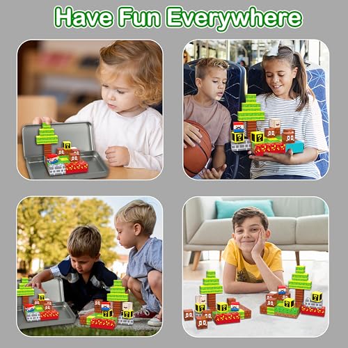 GANGZHIBAO 45-Piece Magnetic Building Blocks – Portable STEM Toy for Kids Ages 3+