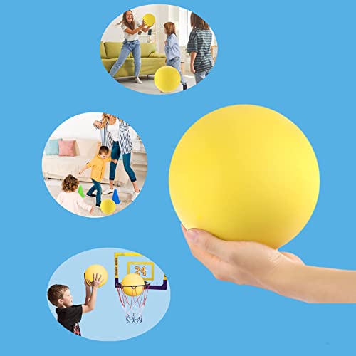 Ganjiang 7-Inch Silent Foam Ball for Indoor Play – Uncoated Sponge Kickball & Dodgeball