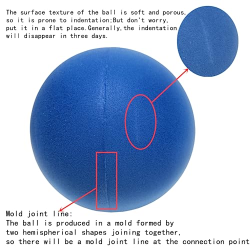 Ganjiang 7-Inch Silent Foam Ball for Indoor Play – Uncoated Sponge Kickball & Dodgeball