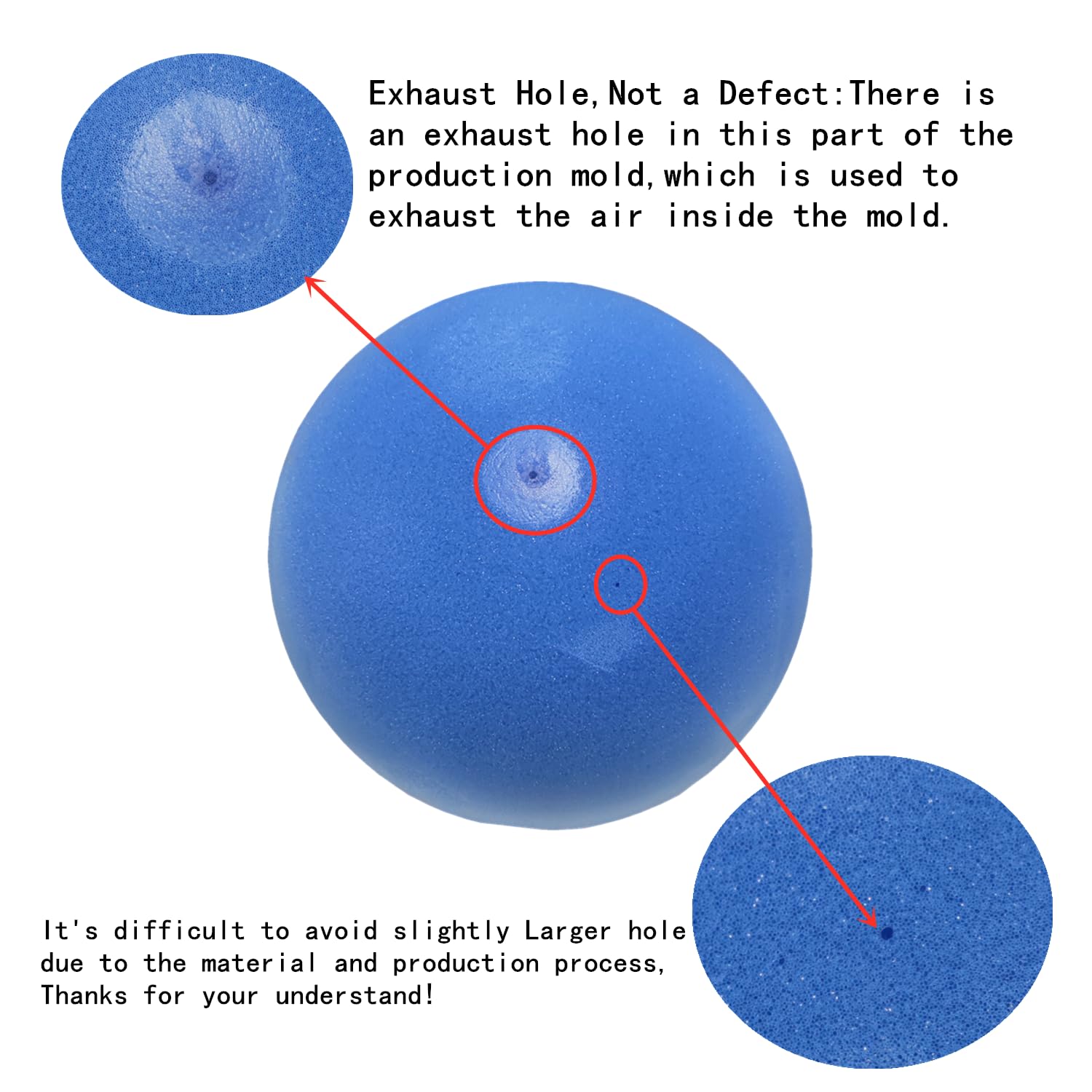 Ganjiang 7-Inch Silent Foam Ball for Indoor Play – Uncoated Sponge Kickball & Dodgeball