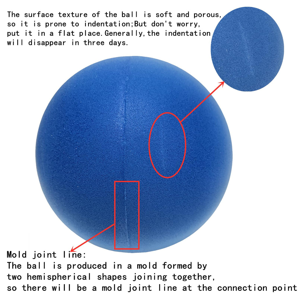Ganjiang 7-Inch Soft Foam Ball – Quiet Indoor Kickball, Dodgeball & More