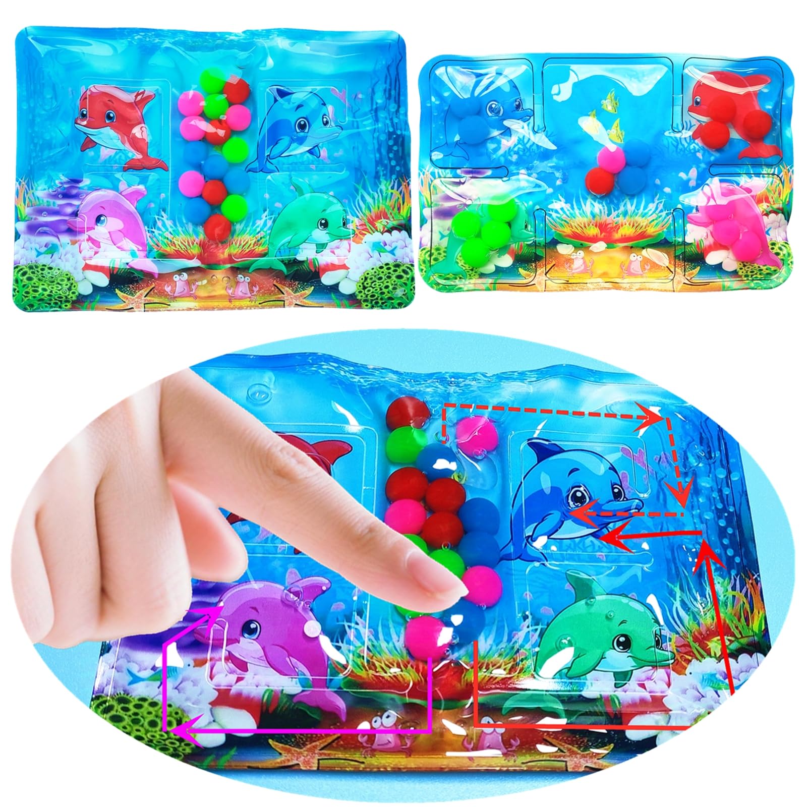 Ganjiang Color Matching Squeeze Toys 2-Pack – Dolphin Series Sensory Fidget Toy