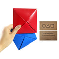 GASHINA STORY Ddakji Game Set – 4 Red & 4 Blue + Sticker & Invitation Card – Korean Traditional Folk Game Inspired by TV Series