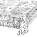 Gatherfun 2-Pack Safari Jungle Coloring Tablecloth – Interactive Activity Paper Table Cover for Kids