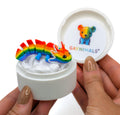 Gaynimals Archie The Axolotl: 3D Printed Articulated Fidget Desk Pet with Collector Case & Sticker